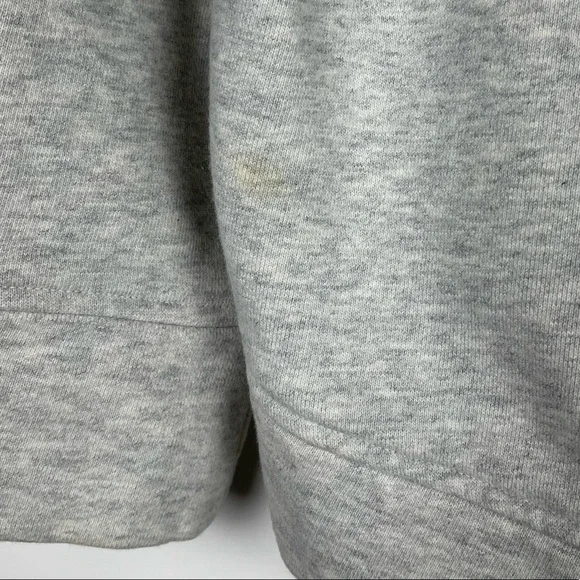 Athleta Pacific Pullover Wool Blend Sweatshirt Size Medium Gray Fuzzy Crew Neck - Picture 8 of 8